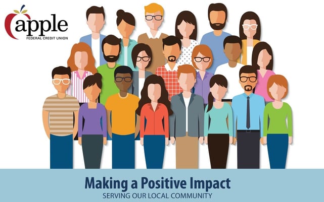 Graphic of community impact from AFCU website Graphic of community impact from AFCU website