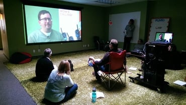 Photo of the VoIP Supply team on the lawn