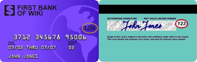Photo of Credit Card CVV Locations Photo of Credit Card CVV Locations