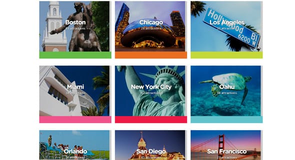Go City Cards' popular tourist destinations Go City Cards' popular tourist destinations