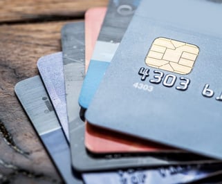 Photo of a stack of credit cards