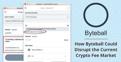 Byteball: How the Blockless Design Behind an Emerging Cryptocurrency Could Disrupt Existing Technology and the Current Fee Market Byteball: How the Blockless Design Behind an Emerging Cryptocurrency Could Disrupt Existing Technology and the Current Fee Market