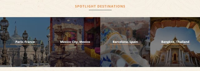 Screenshot of ToursByLocals destinations
