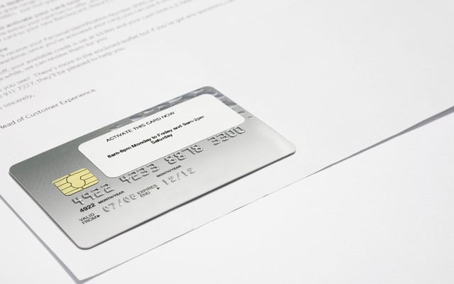 Stock photo of a credit card