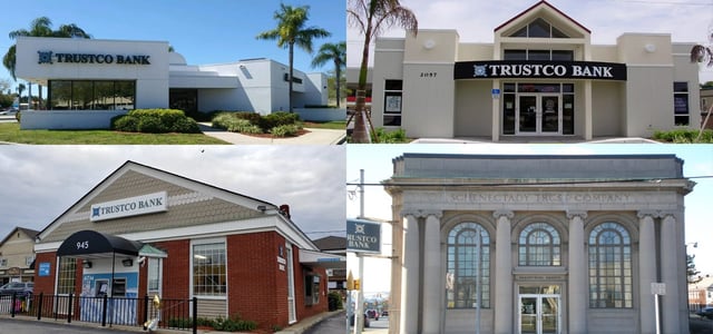 Photo Collage of Trustco Bank Branches