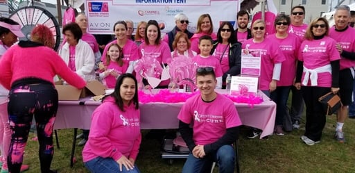 FCU Volunteers Pictured at the 2018 Breast Cancer Walk