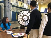 Picture of students at the Wheel of Reality Picture of students at the Wheel of Reality
