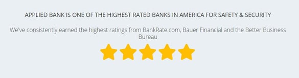 Screenshot from the Applied Bank website