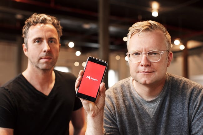 Photo of Hopper Co-Founders Frederic Lalonde, CEO, and Joost Ouwerkerk, CTO Photo of Hopper Co-Founders Frederic Lalonde, CEO, and Joost Ouwerkerk, CTO