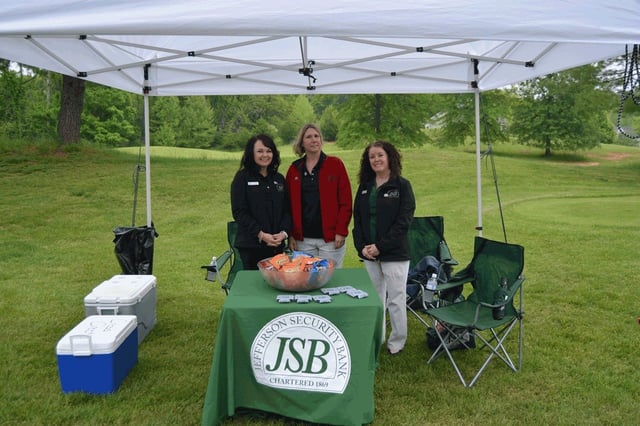 Photo of JSB employees at the 2019 SVFD/John D. Lowe Jr. Memorial Golf Classic