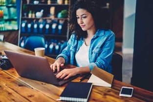Woman Using Computer Woman Using Computer
