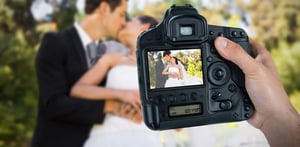 Stock photo of a wedding photographer