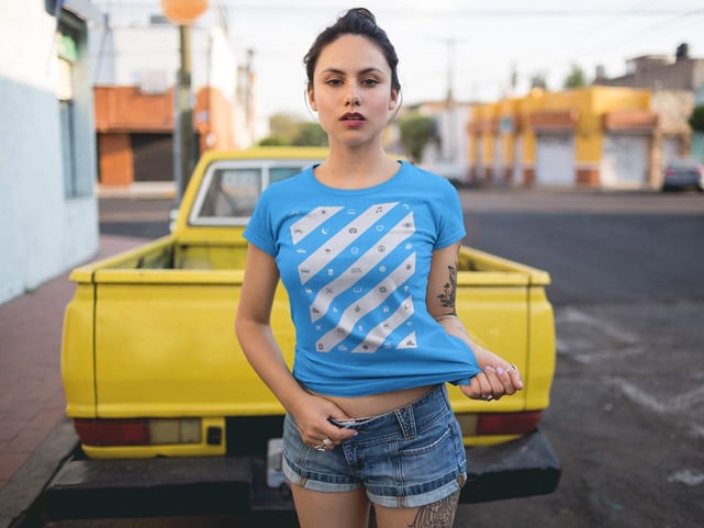 Photo of woman wearing ICONSPEAK shirt Photo of woman wearing ICONSPEAK shirt