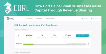Corl Helps Small Businesses Raise Capital Via Revenue Sharing Corl Helps Small Businesses Raise Capital Via Revenue Sharing