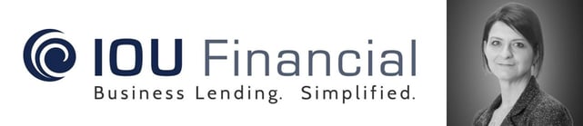 IOU Financial logo and VP of Operations Madeline Wade IOU Financial logo and VP of Operations Madeline Wade