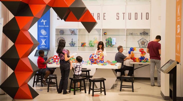 Photo of MoMath exhibit