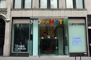 Photo of the front entrance to MoMath in New York City