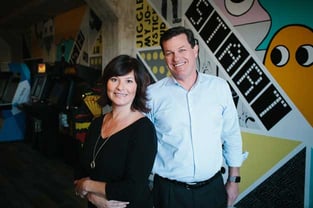 Lynne Laube and Scott Grimes Lynne Laube and Scott Grimes
