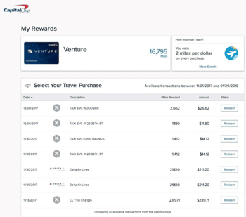 Screenshot of the Capital One Website