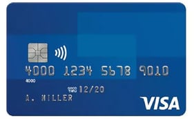 Photo of a Visa Credit Card Photo of a Visa Credit Card