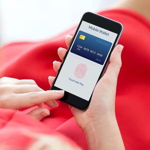 Image of a Mobile Wallet on a Cellphone Image of a Mobile Wallet on a Cellphone