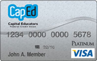 CapEd Credit Union VisaÂ® Platinum Credit Card