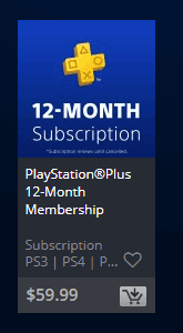 PlayStationÂ® Plus Membership