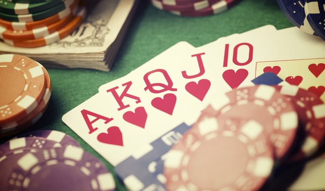 Photo of Cards and Poker Chips Photo of Cards and Poker Chips