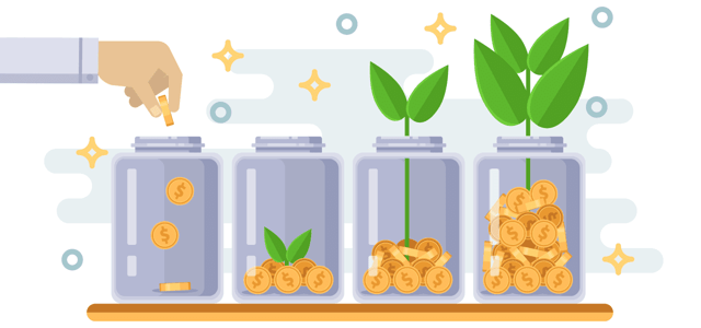 Growing Money Graphic Growing Money Graphic