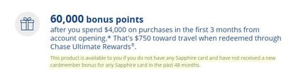 Chase Sapphire Preferred® Screenshot of Terms Chase Sapphire Preferred® Screenshot of Terms
