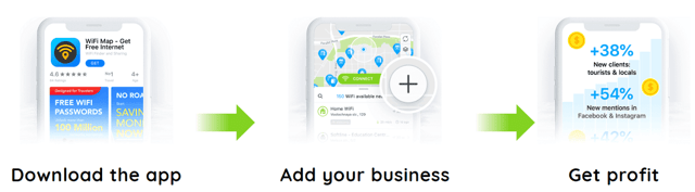 WiFi Map Business User Screenshot