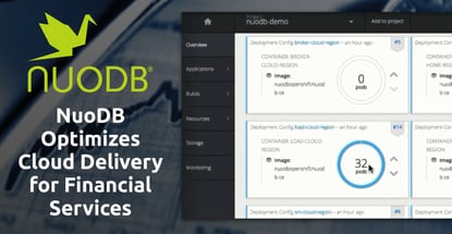 Nuodb Optimizes Cloud Delivery For Financial Services Nuodb Optimizes Cloud Delivery For Financial Services