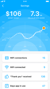 WiFi Map Savings Screenshot