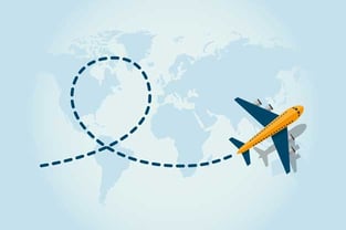 Plane Travel Graphic