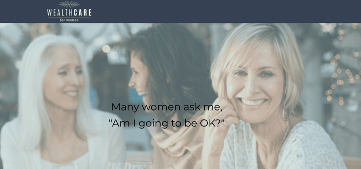 Screenshot from Wealthcare for Women website Screenshot from Wealthcare for Women website