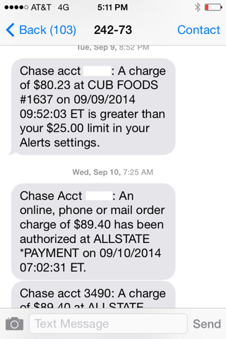 Chase Fraud Alert