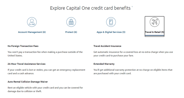Capital One Secured Travel Benefits