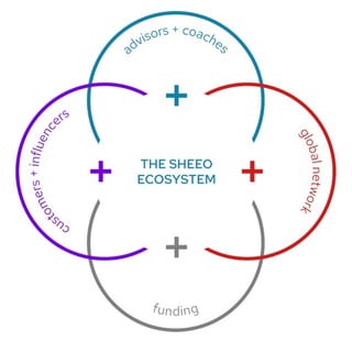 Screenshot of SheEO ecosystem