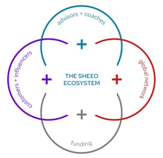 Screenshot of SheEO ecosystem