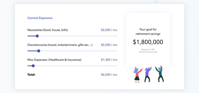 Screenshot from the Investment Calculator website