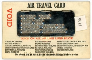 Air Travel Card Air Travel Card
