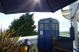 Photo of TARDIS at the West Usk Lighthouse