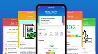 Screenshots of the ExtraCredit app Screenshots of the ExtraCredit app