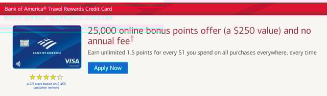 Bank of America Screenshot