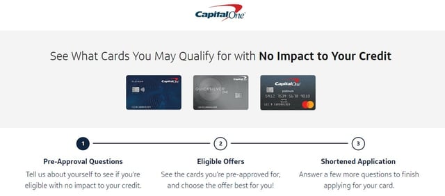 Capital One Preapproval Form