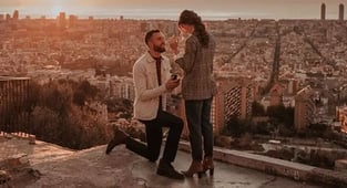 Couple Getting Engaged Couple Getting Engaged
