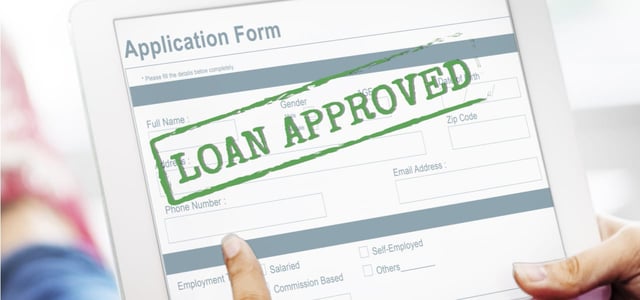 Loan Application on a Tablet Loan Application on a Tablet