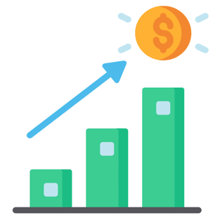 Increasing Savings Graphic Increasing Savings Graphic