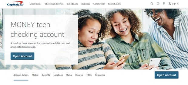 Capital One MONEY Teen Account