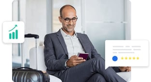 Man Using the Sherpa App